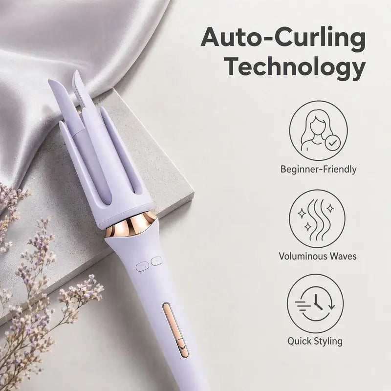 Fully Automatic Rotating Curling Iron - Anti-Scalding Safety Design, Adjustable Temperature, Suitable for Different Hair Types, Easily Creates Various Hairstyles, Maximum Temperature 200 Degrees Celsius, Freely Rotating End, Curling Tool.