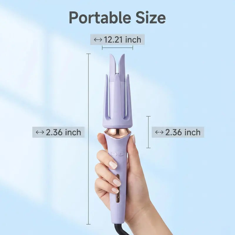 Fully Automatic Rotating Curling Iron - Anti-Scalding Safety Design, Adjustable Temperature, Suitable for Different Hair Types, Easily Creates Various Hairstyles, Maximum Temperature 200 Degrees Celsius, Freely Rotating End, Curling Tool.
